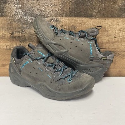 Lowa Elba GTX Lo Hiking - Gray Suede - Women’s 7 - Gore-Tex - Image 1 of 4