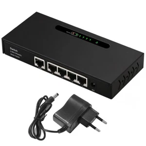 Uplink Port & 4×1000Mbps Ethernet Port, Home Multi-Gigabit Network Hub Switch - Picture 1 of 10