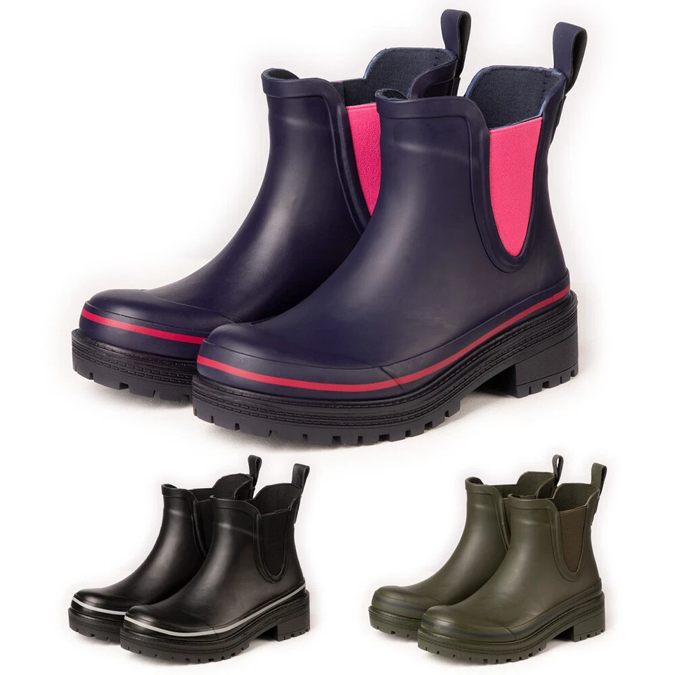 Damen Kurz Gummistiefel Damen Chelsea Boot Gummistiefel Knöchel Gummistiefel Rydale