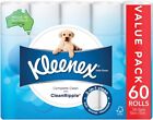 Kleenex Complete Clean Toilet Paper 60 Count (1x60 Rolls)