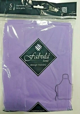 5 GREMBIULE DA CUCINA MONOUSO UNISEX UOMO DONNA BAR CHEF LILLA * RISTORANTE PIZ - Immagine 1 di 3