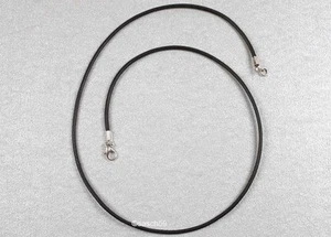 Lederkette nach MASS 2mm Herren Kette Halskette Leder Halsband schwarz braun HK - Afbeelding 1 van 3