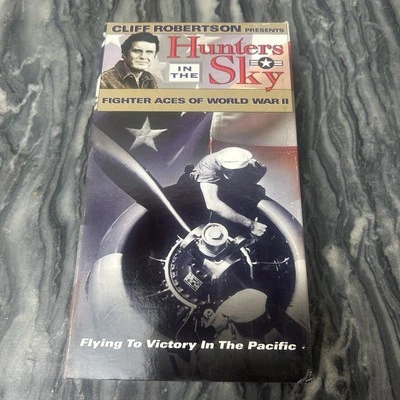 Hunters in the Sky Vol 4 Fighter Aces of World War ll VHS Tape Documentary - Image 1 of 4
