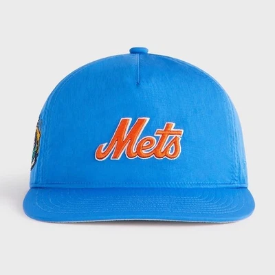 Kith & '47 for the New York Mets Wrinkle Nylon Hitch Snapback Royal Blue Hat Cap - Image 1 of 4