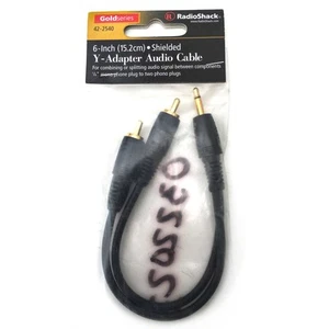 Cable de audio adaptador Y Radioshack Gold Series - Imagen 1 de 1