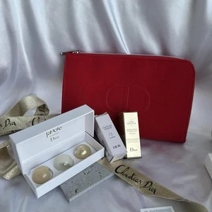 Dior Red Makeup Clutch Set - Picture 1 of 8