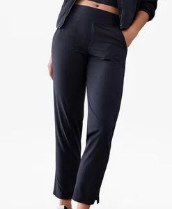 Athleta Brooklyn Ankle Pant Womens black athletic pants size 18 - Picture 1 of 9