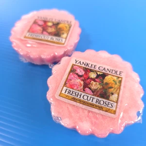 Yankee Candle Fresh Cut Roses Wax Tarts Lot of 2 Wickless Melts 0.8oz Each - Picture 1 of 5