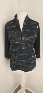 Ping Sensorcool 1/4 Zip Golf Sports Top Black Women's UK 10 - Picture 1 of 6