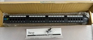 ICC CAT 5e 24 Port Data Patch Panel ICCICMPP0245E 1x RMS - Afbeelding 1 van 4