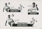Montre Seiko Brésil Football Italie 90 Pelé Offset Publicité Impression A2323 A23