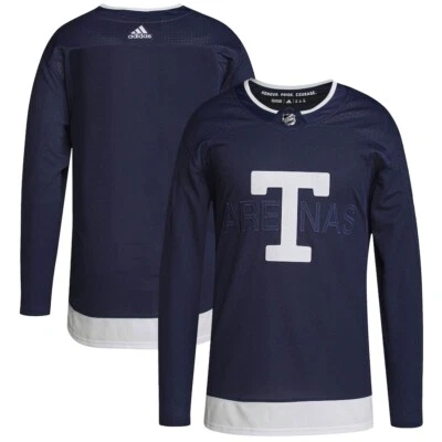 Men's Toronto Maple Leafs adidas Navy 2022 NHL Heritage Classic Authentic Jersey - Image 1 of 3
