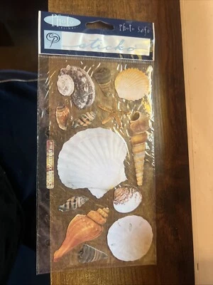 New Stickopotamus Scrapbook Stickers-Seashells - 13 Pieces - Image 1 of 2