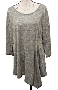 Lane Bryant asymmetrische Tunika 14/16 minimalistisch Capsule Office gold - Bild 1 von 17