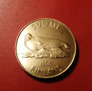 *Finland* 5 Markkaa 1998 AluBronze * Fine condition  UNC  ** - Imagen 1 de 2