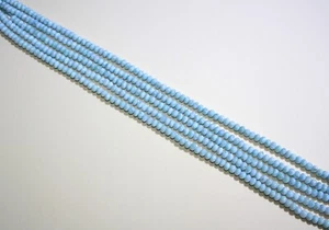 edelsteine24 Echter Larimar Linsen Strang 6,5mm 120ct 39cm Naturfarbe! Lar-b5 - Bild 1 von 4