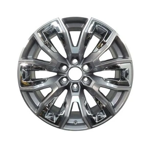 OEM GM 22x9 Painted Aluminum Wheel With Chrome Inserts Sierra Silverado 86804453 - Picture 1 of 6