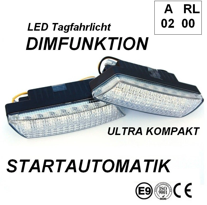 LED Tagfahrleuchten R87 Modul E-Prüfzeichen E9 16SMD Tagfahrlicht TFL  - Bild 1 von 4