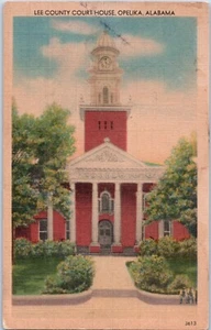 Lee County Courthouse Opelika Alabama Postcard - Picture 1 of 2