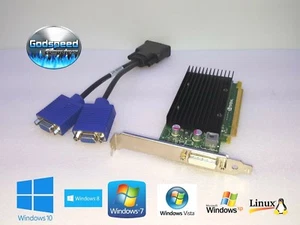 Dell Optiplex 3010 7010 9010 NVIDIA NVS 300 Dual VGA Monitor Video Graphics Card - Picture 1 of 1