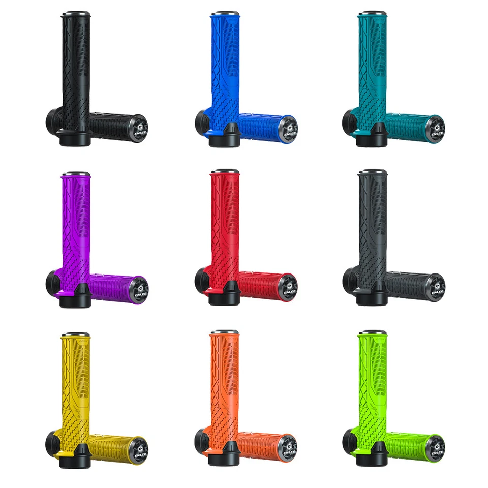 1 Pair Bike Grips Rubber Mountain Bicycle MTB Handlebar Cycling Lock On TPR - Bild 1 von 1