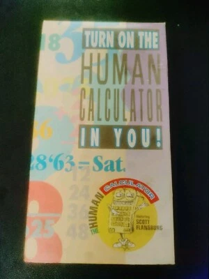 The Human Calculator VHS Math Instructional Video Turn On in You Educational - Image 1 of 4