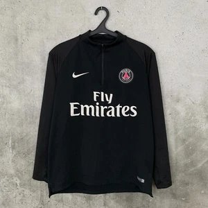 PARIS SAINT-GERMAIN 2018-19 TRAINING FOOTBALL 1/4 ZIP TOP NIKE DRILL PSG SIZE L - Picture 1 of 7
