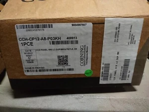 Corning CCH-CP12-A8-P03KH Duplex 12 Fiber CCH Panel with 3 Meter Pigtail MM LC - Photo 1/3