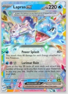 Lapras ex - 032/142 Stellar Crown Double Rare Pokemon TCG NM Near Mint Holo - Picture 1 of 2