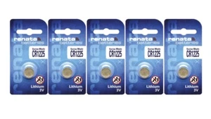 CR1225 RENATA WATCH BATTERIES (5 piece) BR1225 ECR1225 - Picture 1 of 1