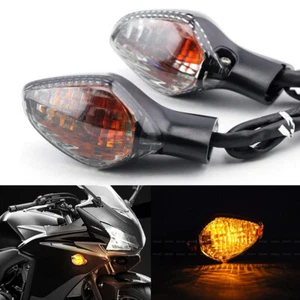 Smoke Lens Amber Signal Indicator Lights Lamp Fit Honda CBR 500 R 2013-2015 - Picture 1 of 7