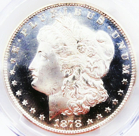 1878-S PCGS MS64 CAC Morgan Silver Dollar DMPL Obverse 673354 Cover
