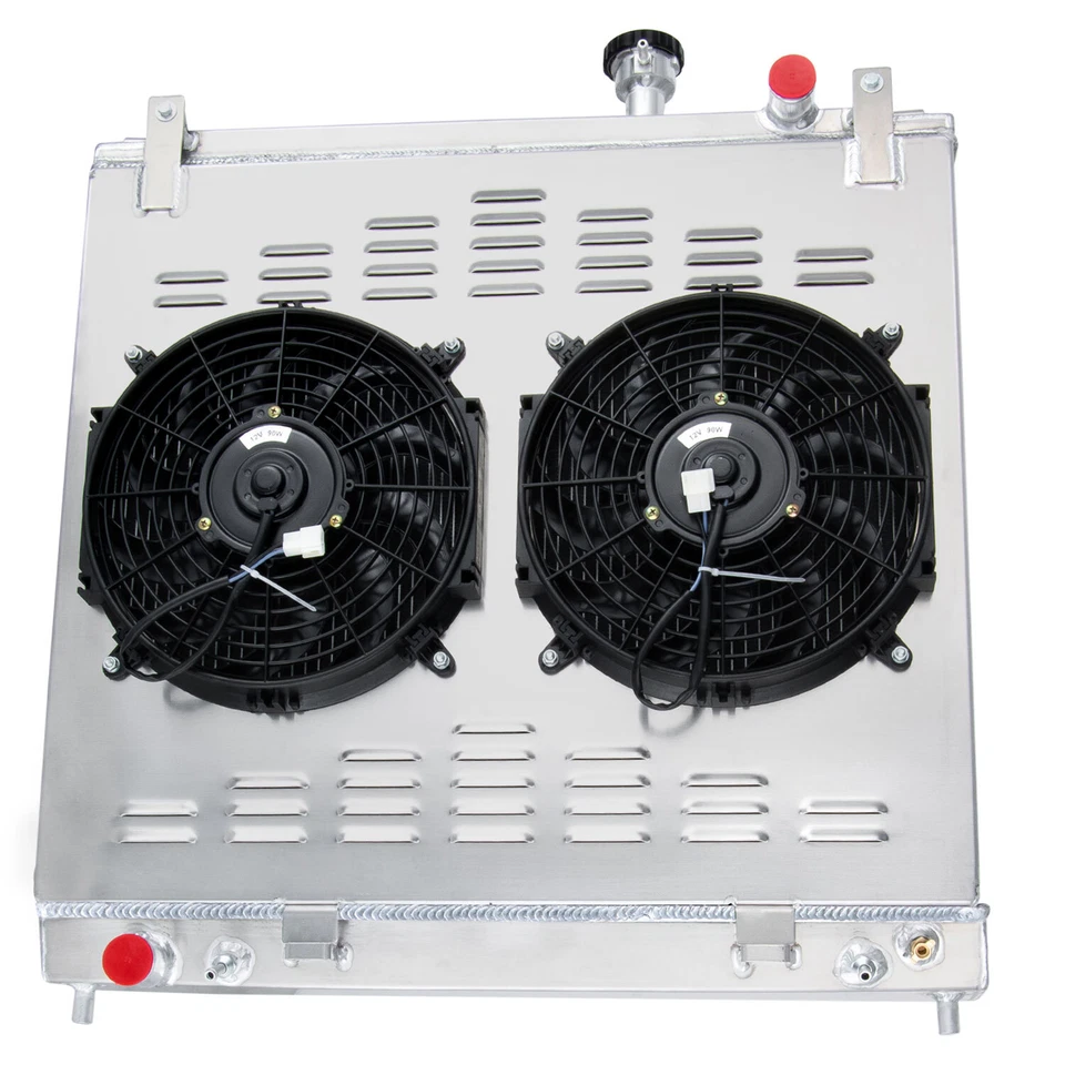 4-Row Radiator Shroud+Fan Fit Nissan Titan Armada Infiniti QX56 5.6L 2004-2015 - Image 1 of 4