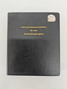 Laboratoriumsvorschriften f. den Steinkohlenbergbau Chemie Bergbau Grube Kokerei - Picture 1 of 8
