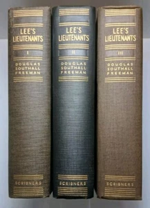 Douglas Southall Freeman SIGNED Lee's Lieutenants 3 Volume SET First Edition 1st - Picture 1 of 23