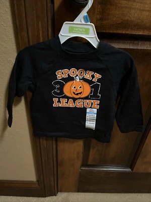 Camiseta Okie Dokie Halloween Infantil Talla 12 Meses Spooky League LS NUEVA CON ETIQUETAS Foto 1 de 3