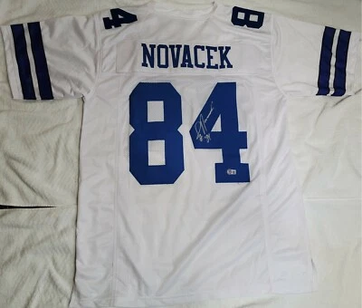 Jay Novacek  Autographed Dallas Cowboys Football Jersey Becket approved Hologram - Image 1 of 4