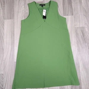 Abito Banana Republic Taglia 4 Petite Verde Scollo a V Cambio Lavoro Charmed Nuovo con etichette - Foto 1 di 11