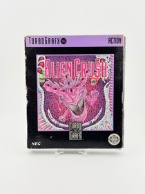 Alien Crush (TurboGrafx-16, 1989) Complete in Box Tested Working Fast Free Ship