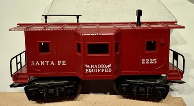 Marx 2225 Santa Fe Bay Window Tuscan Plastic Caboose - 8 Wheel - Image 1 of 4