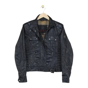 Chaqueta de motociclista Belstaff Gangster para mujer talla 42 negra cremallera completa años 80 - Imagen 1 de 14