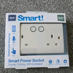 BG Presa di corrente intelligente elettrica 822/HC-01 - Bianco - Foto 1 di 2
