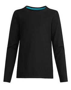 Hanes Girls Long Sleeve Crewneck T-Shirt Tee 100% Cotton Ringspun Comfort Soft - Picture 1 of 5
