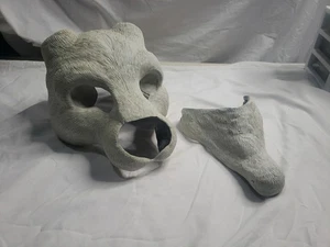 Große Harz Deko Totenkopf Tier Maske weiß - Bild 1 von 10