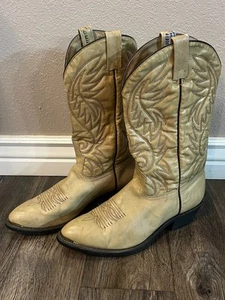 BullRider Lederstiefel Herren Gr. 10 hellbraun #6968 hergestellt in Kanada - Bild 1 von 18