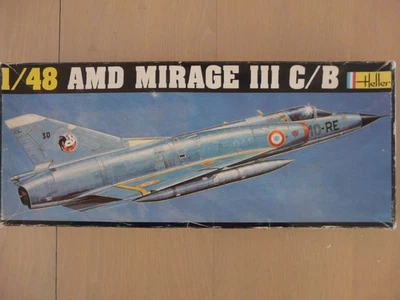 Maquette Avion 1/48 HELLER Ref 599 AMD Mirage III C/B - Photo 1/2