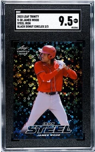 2023 Leaf Trinity S38 Steel Iron Black Donut Circles /3 James Wood SGC Grade 9.5 - Picture 1 of 2