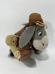 Disney Parks Eeyore Indiana Jones 7" Plush Toy Adventurer Hat Jacket Rare - Picture 1 of 10