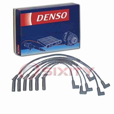 Denso Spark Plug Wire Set for 1990-1993 Dodge Dynasty 3.3L V6 Ignition Plugs mj - Image 1 of 4