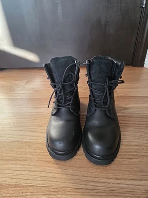BOTAS DE TRABAJO SEARS VINTAGE PUNTERA DE ACERO RESISTENCIA AL ACEITE MUJER TALLA 7,5 CUERO NEGRO Foto 1 de 4